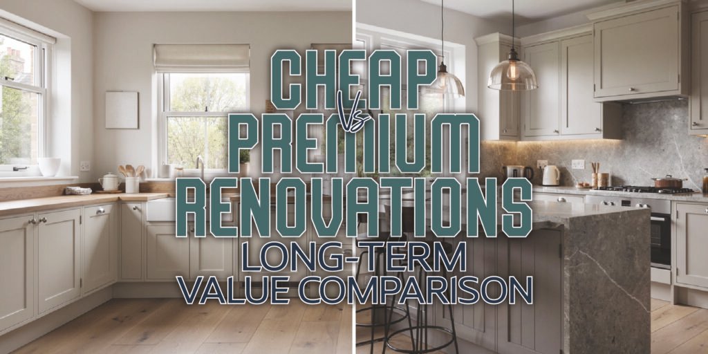 cheap vs premium renovation UK